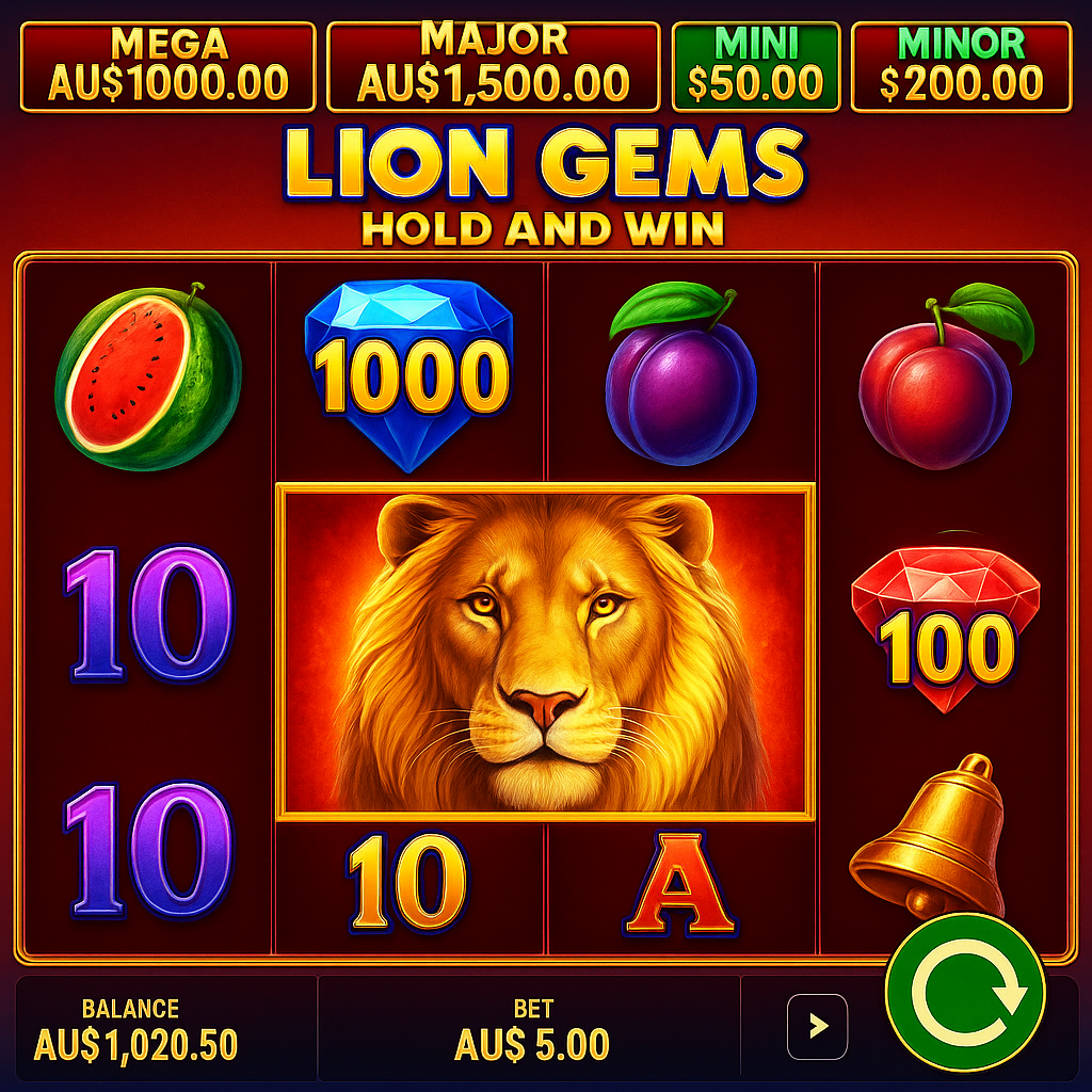 Coolzino - Lion Gems Hold and Win Slot Game - Play Now