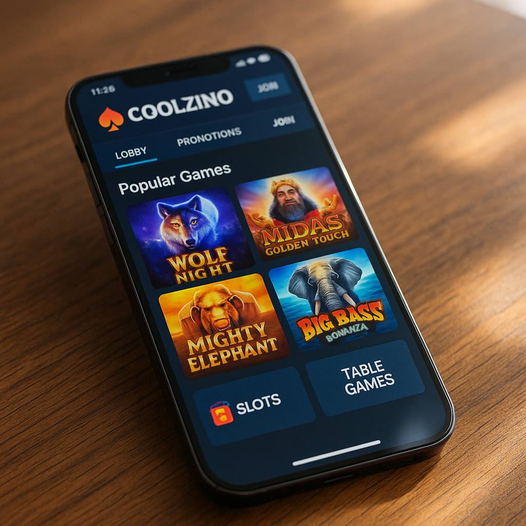 Coolzino - Mobile Platform Experience - Responsive Casino on Smartphone